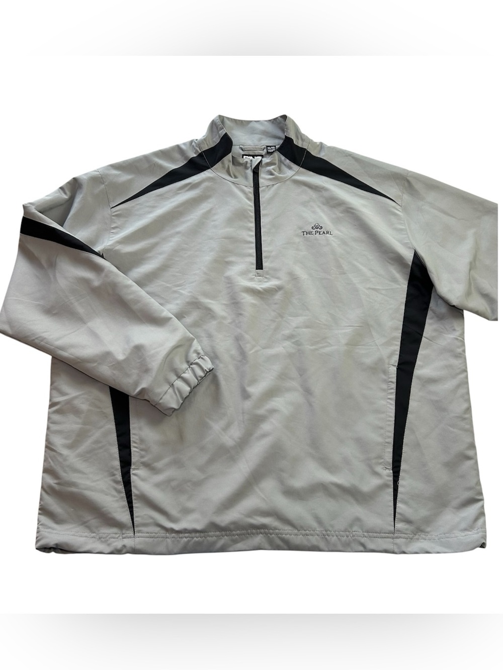 PING Golf 1/4 Zip Mens Pullover Windbreaker Jacket Gray Lined The Pearl Links XL